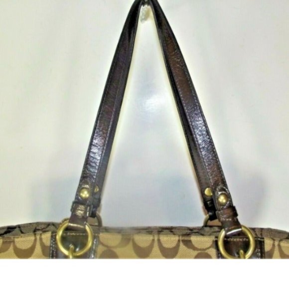 Coach Signature Gallery NS Zip Tote Bag - Picture 8 of 10